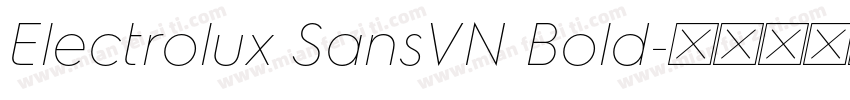 Electrolux SansVN Bold字体转换